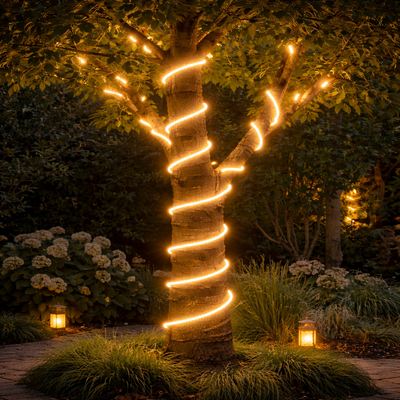 D16 Neon Flex Tube för Inredning | Varmvit 2700K | 15 meter | Inkl. stickpropp