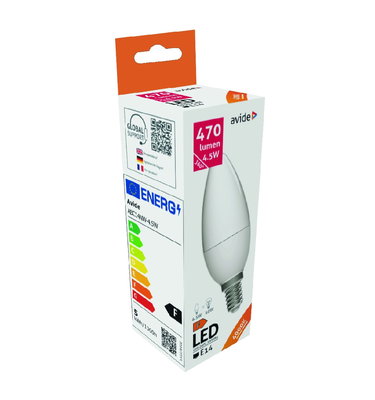 Avide | LED E14-lampa 4,5W | Neutralvit 4000K