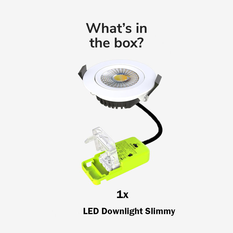 LED Downlight Slimmy | 5-7W | CCT | 2700-3000K-4000K | IP65 | Dimbar | Värmeskydd