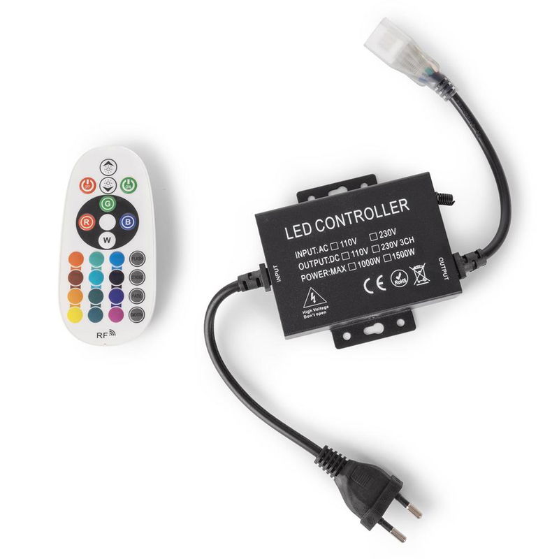 Avide LED Strip 220V RGB RF Remote and Controller