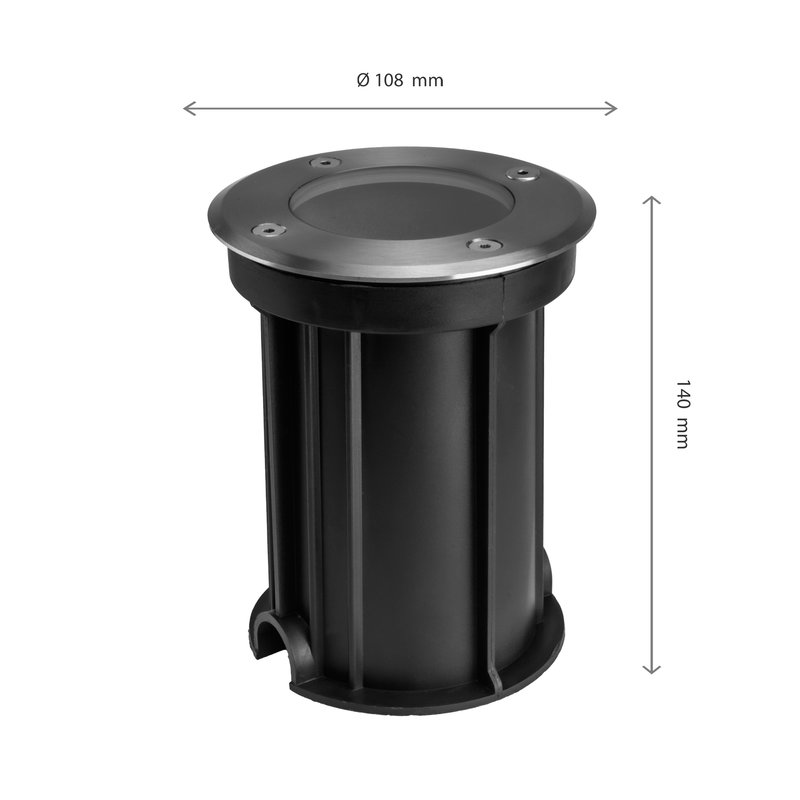 LUKKA CONNECT Markspotlights GU10 Rund | IP67 | 230V | inkl. kabel 3x1,5