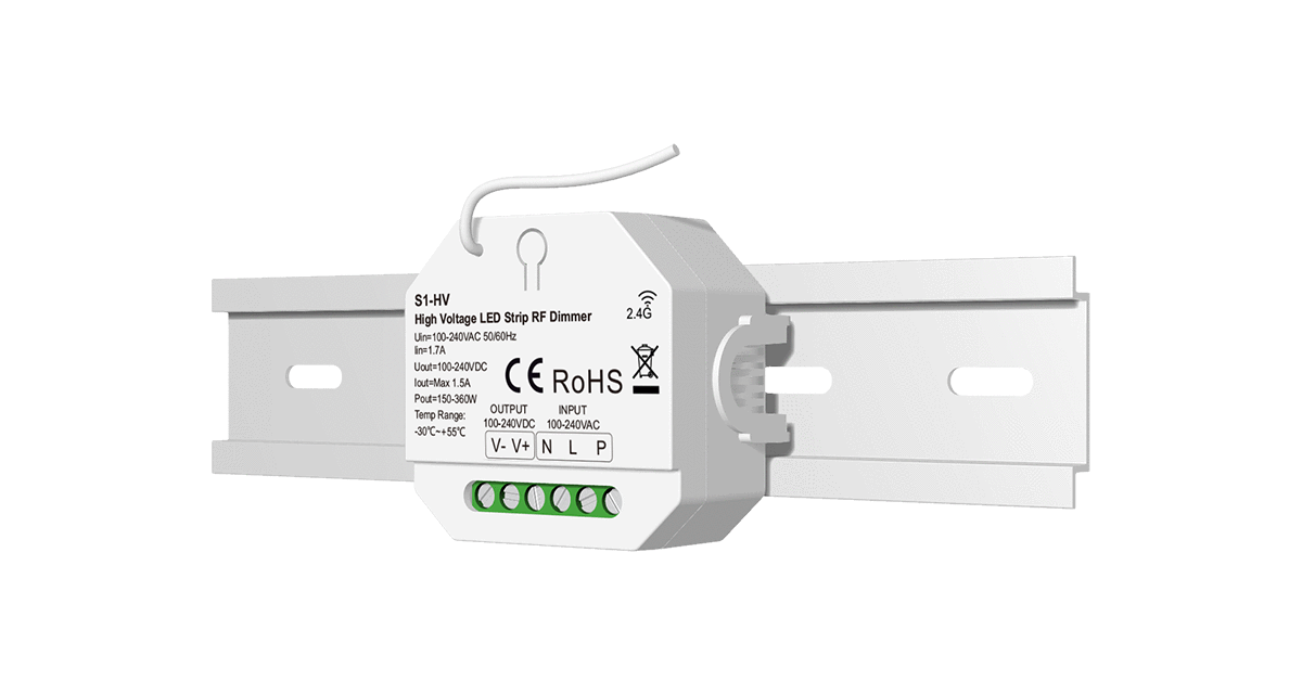LED dimmer 360W | RF | push-dim