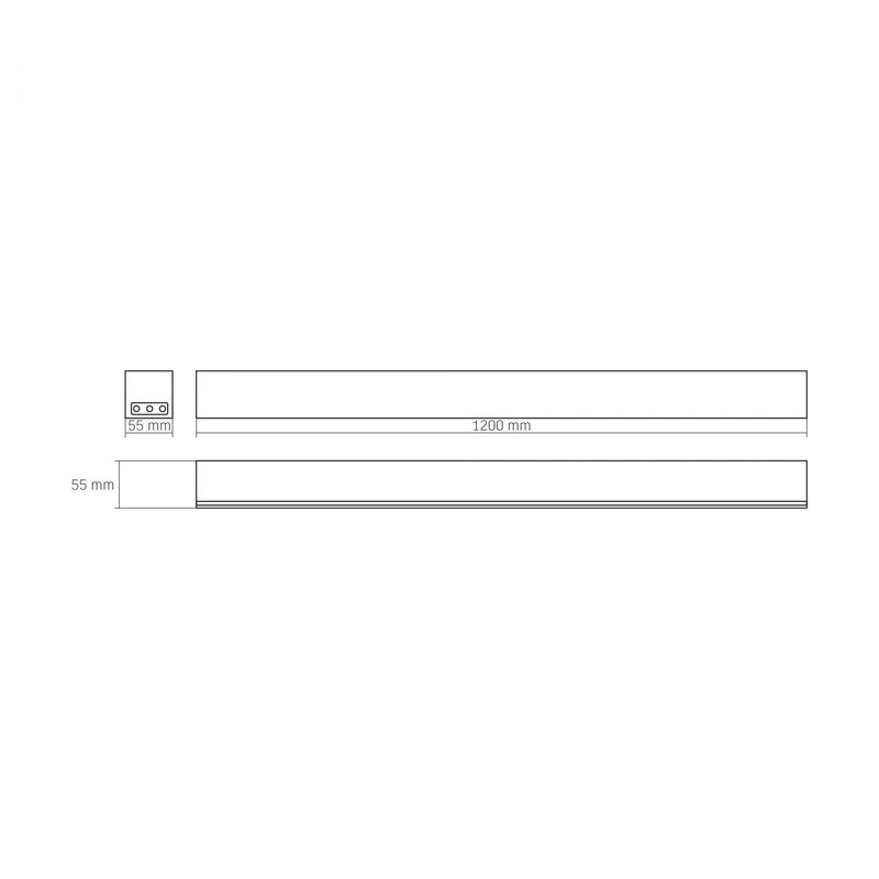 VIDEX | Länkbar armatur | 50W | 120 cm | Kallvit 5000K