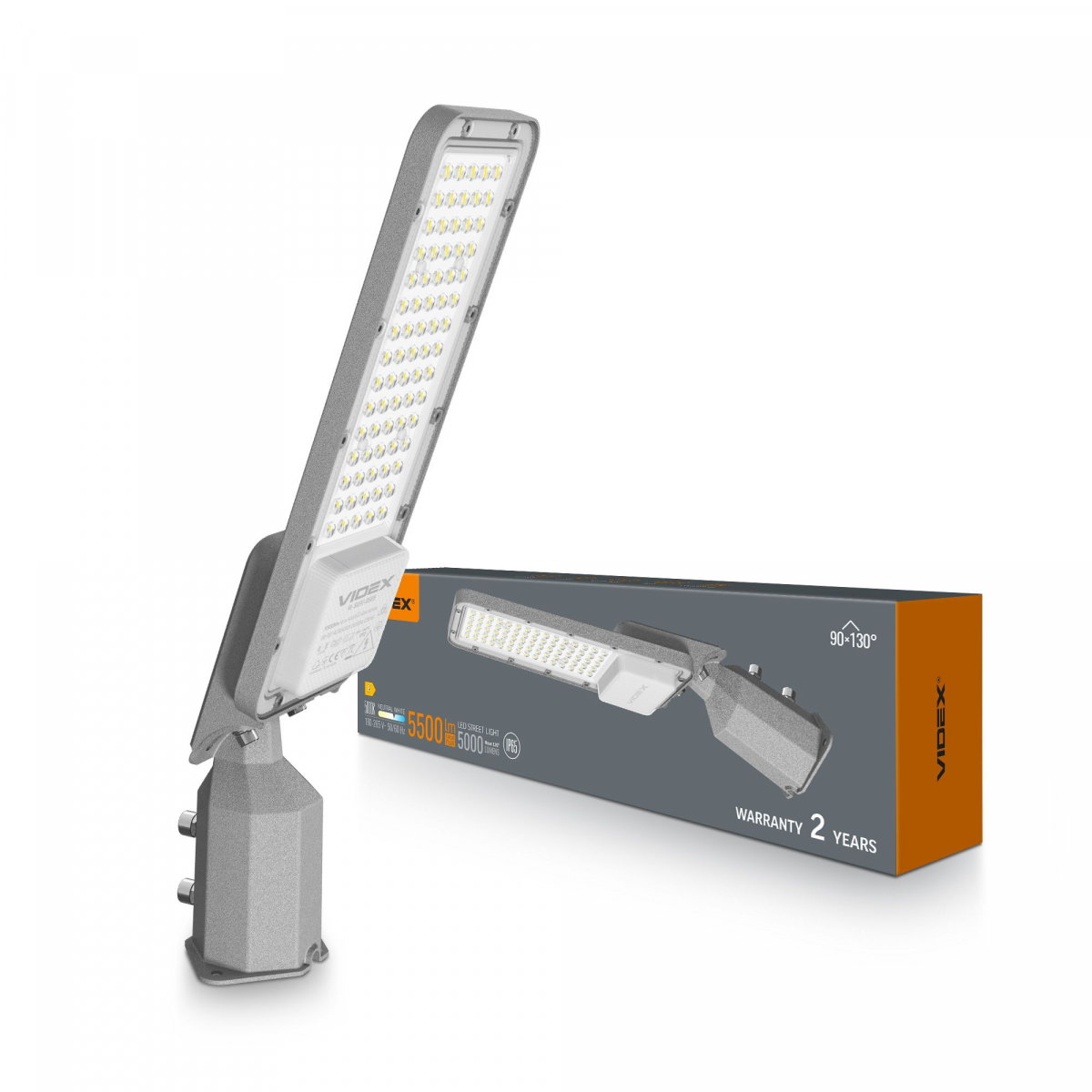 VIDEX | Gatubelysning 50W | Kallvit 5000K | IP65