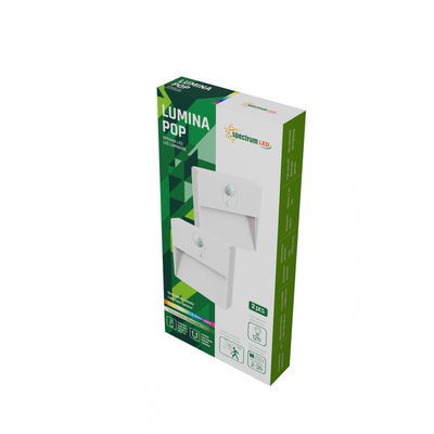 Lumina POP 2-Pack – Smarta och uppladdningsbara LED-lampor med rörelsesensor
