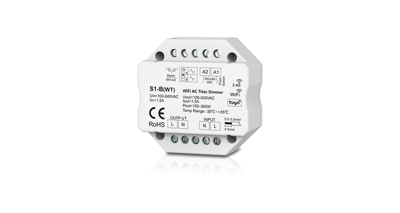 LED dimmer Inkl. fjärrkontroll | WiFi & RF Push | 230V