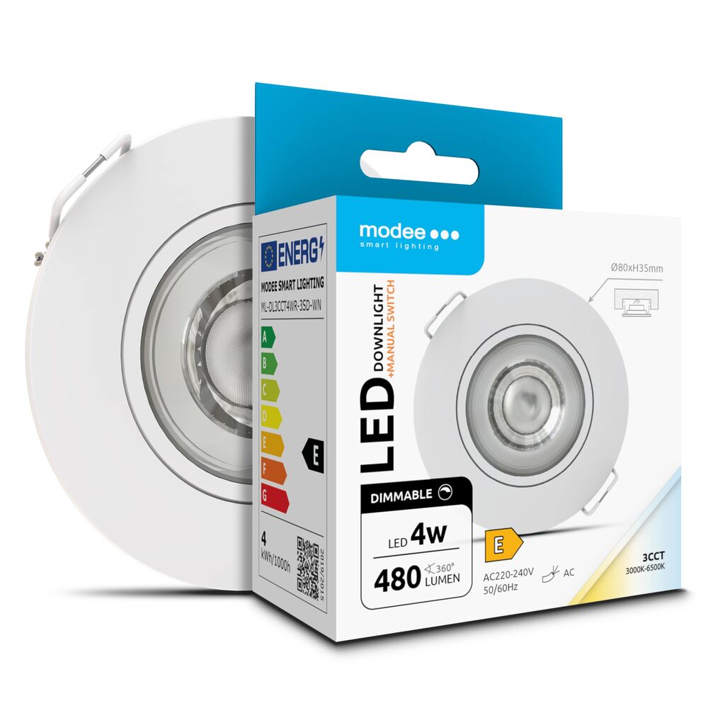 Downlight 4W | Dimbar | 3CCT | 480 Lumen | IP44