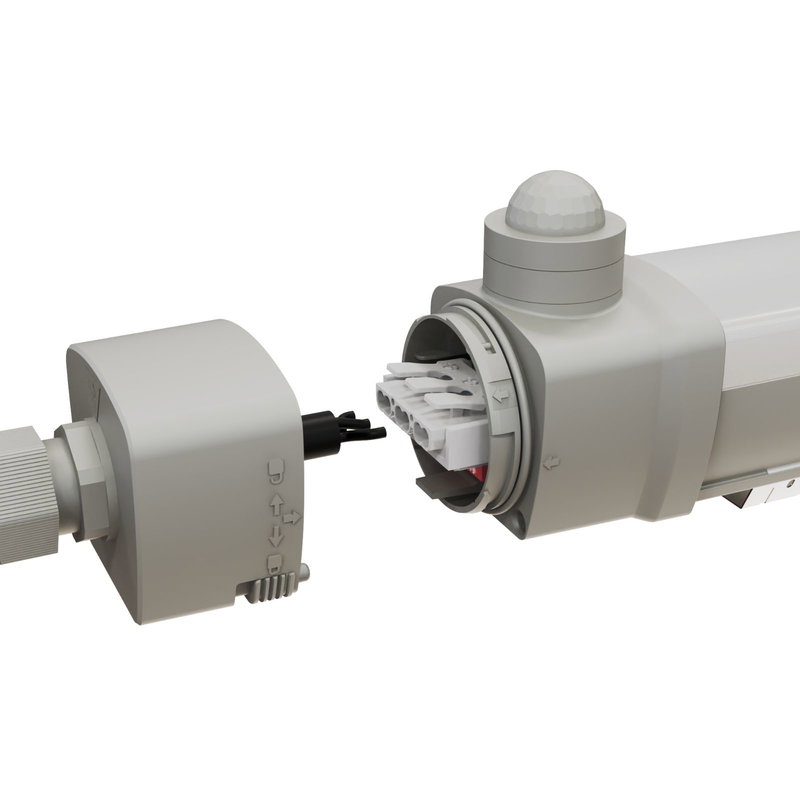 LED armatur 45W med sensor | 150cm | 4000K | 160 LM/W | IP65 | IK10