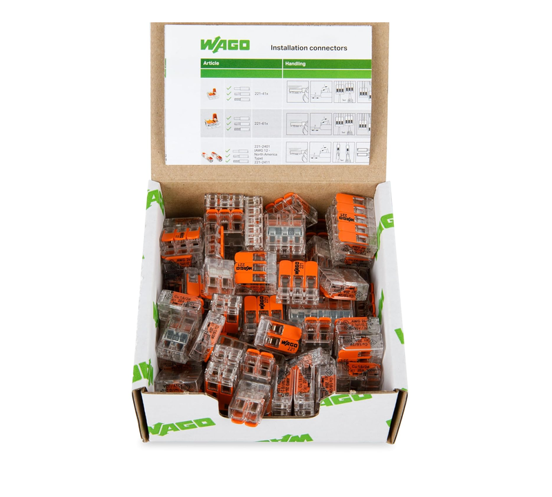 Kopplingsklämma | Wago | 221-412 | 2-polig