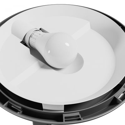 Väggarmatur med sensor | Nymphea Omni | E27 | IP65 | Svart