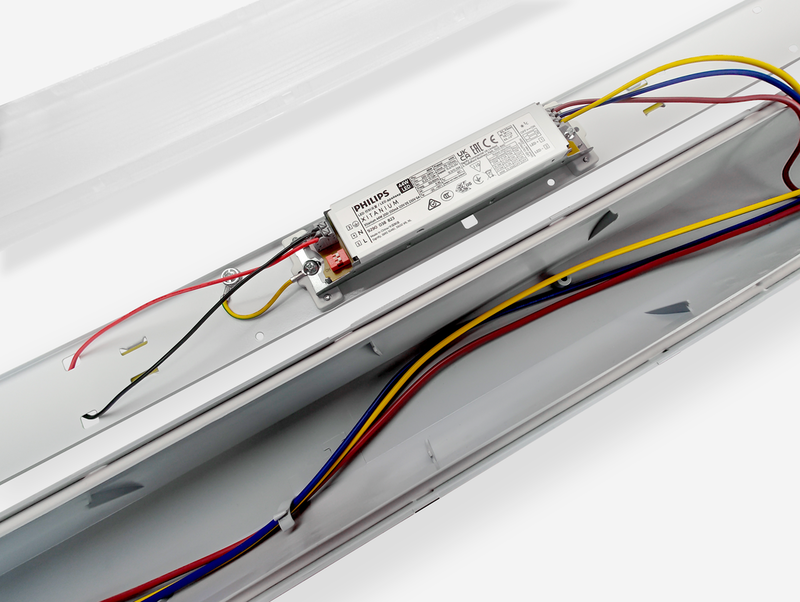 LED armatur | 50W | 190 LM/W Kallvit 6000K | Philips drivdon