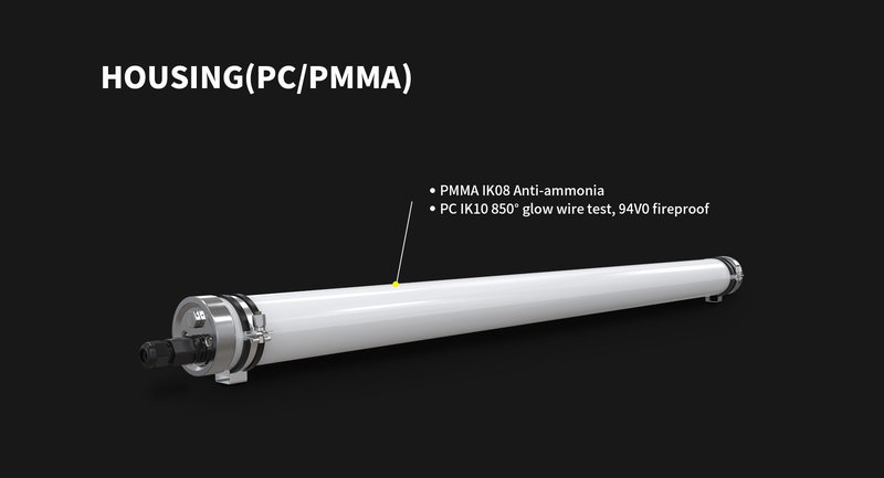LED armatur 60W | 150cm | IP69K | D-märkt | 150 cm