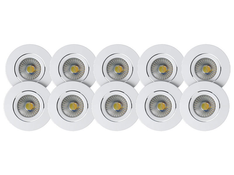 10-pack | LED Downlight Neo | 8W | Dimbar | 3CCT+D2W | IP65 | Inkl. värmeskydd | ø68 | RA>95
