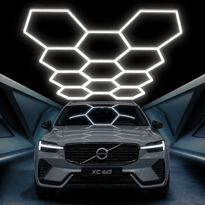 Hexagonbelysning | 11S | 460W | 6500K | Komplett paket | 419x301 cm