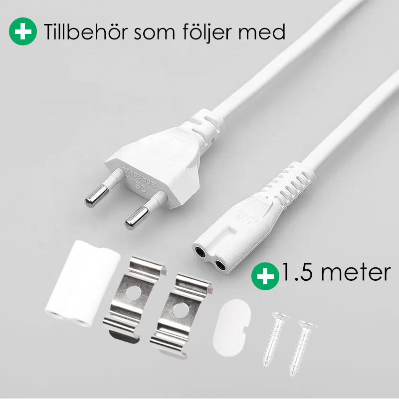 LED Bänkbelysning  | 19W | 120cm | Varmvit 3000K | inkl. Stickpropp