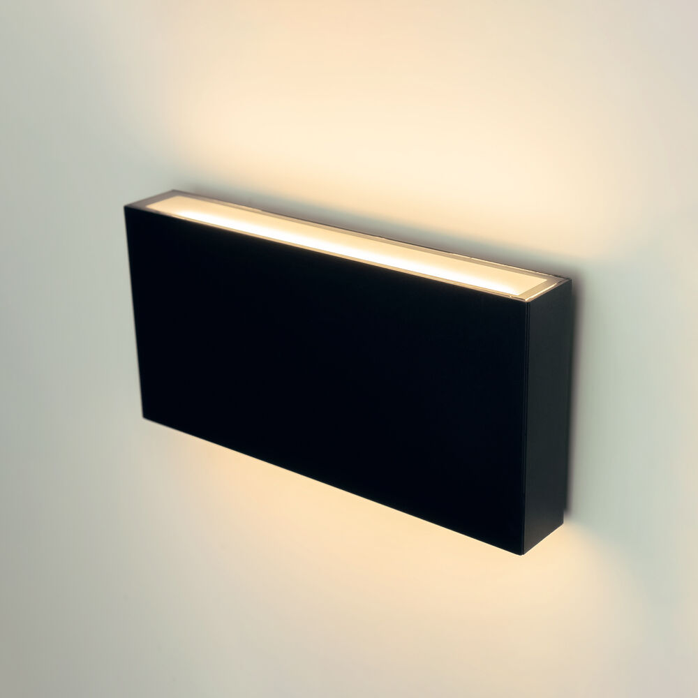 Fasadbelysning 8W | 4000K Neutralvit | IP65 | Svart