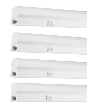 4-pack | 90cm LED T5 Växtbelysning Full spektrum 6400K Kallvit