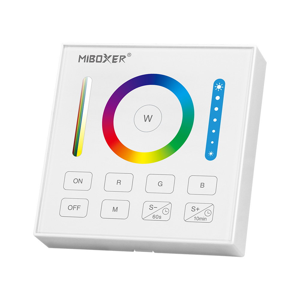MiBoxer Väggomkopplare | RGB+CCT | 1-kanal färgkontroll batteridriven B0