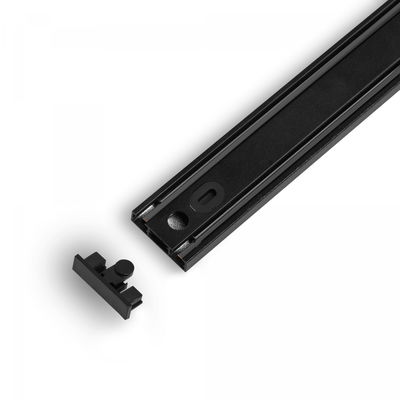 VIDEX | Tracklight-skena 2 meter | 1-fas | Svart | Magnetisk DC48V