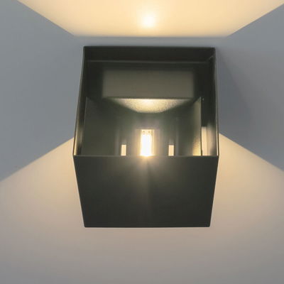 Vägglampa 6W | IP65 | Neutralvit 4000K | Svart