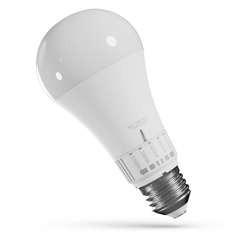 LED E27 lampa | 13W | 5CCT | 2700 / 3000 / 4000 / 5000 / 6500K