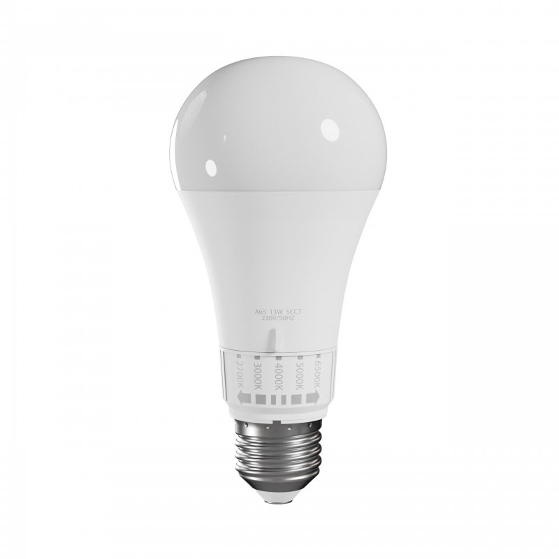 LED E27 lampa | 13W | 5CCT | 2700 / 3000 / 4000 / 5000 / 6500K