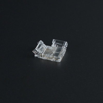 Sayox | Lödfri kontakt för LED-remsa | Enfärgad | 8 mm | L-formad hörn | IP20 | 4-pack