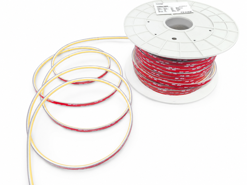 COBIE | AC230V | 10W/m | Varmvit 3000K | 520 LED's /m | IP65