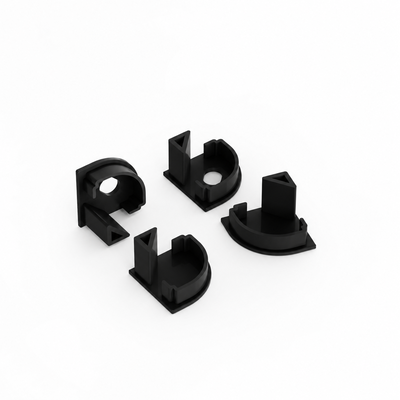 Sayox | SSC16 | Ändavslut för LED-profiler | Svart | Plast | 4-pack