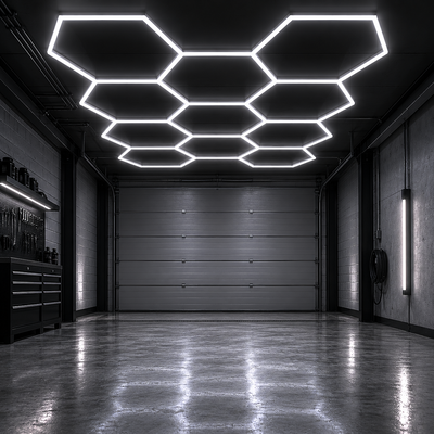 Hexagonbelysning | 11S | 460W | 6500K | Komplett paket | 419x301 cm