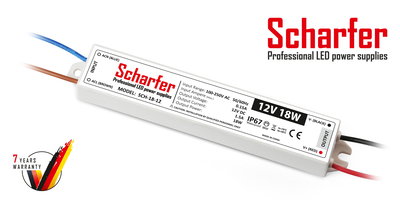 LED-transformator | 18W | 12V | 1.5A | IP67