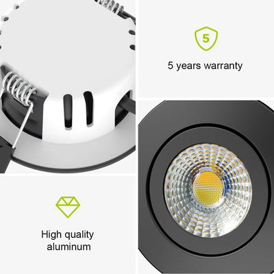 LED Downlight Orbit | 5-7W | CCT+Dim2Warm | 2700-4000K | IP65 | Dimbar | Värmeskydd | Svart