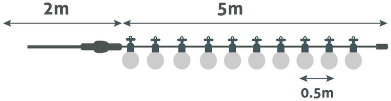 avide | Decor LED String 5m | IP44