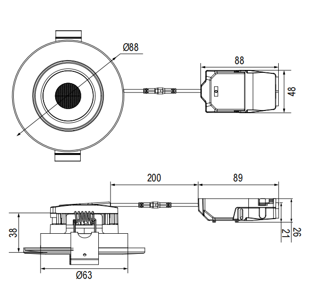 10-pack | LED Downlight Neo | 8W | Dimbar | 3CCT+D2W | IP65 | Inkl. värmeskydd | ø68 | RA>95