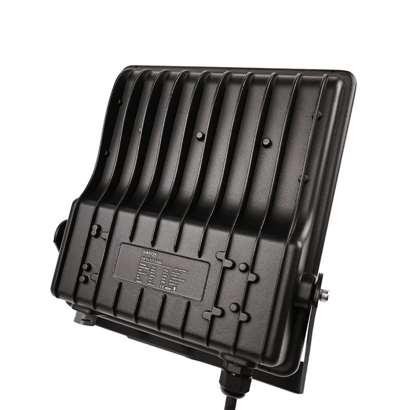 Skylto 50W | 4000K Neultralvit | IP67 | Med 90 cm Arm | Asymmetrisk