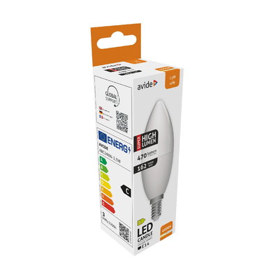 Avide | LED E14-lampa 2,9W | Neutralvit 4000K | Super High Lumen