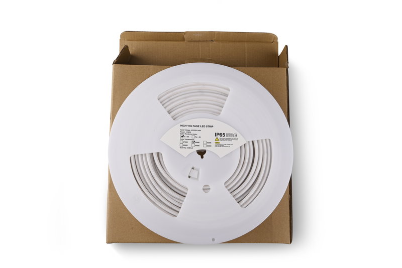 COB LED Strip 10 meter | 12W/meter | 3000K Varmvit IP65 | 230V | Dimbar