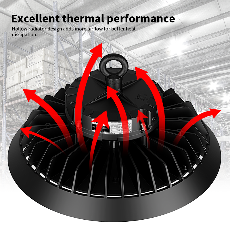 LED High Bay | 100W | Kallvit 6000K | IP65 | 150 LM/W | 1-10V | Philips driver