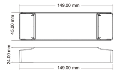 PRO LED drivdon 40W | Fasdim/Push | 300-1050mA |
