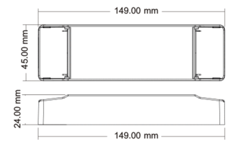 PRO LED drivdon 40W | Fasdim/Push | 300-1050mA |