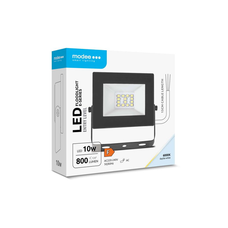 Modee Lighting LED strålkastare 10W | Kallvit 6000K | IP65