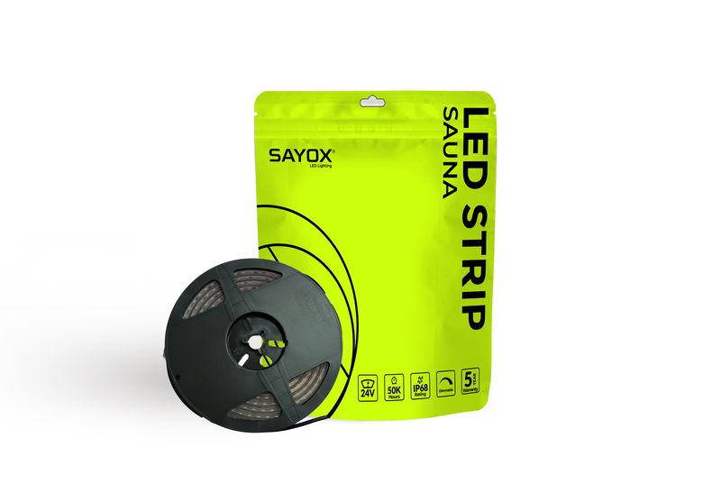 LED Strip Bastu | 24V | Extra-varmvit 2300K | 11W/m | IP68 | Dimbar
