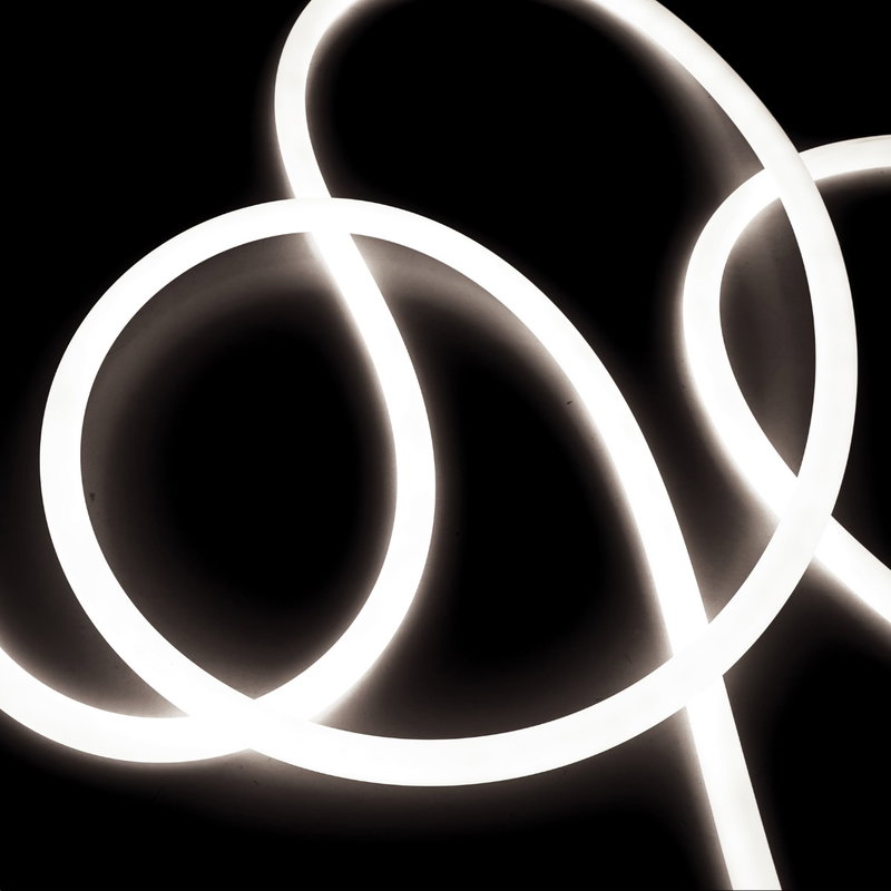 D16 Neon Flex Tube för Inredning | Neutralvit 4000K | 25 meter | Inkl. stickpropp
