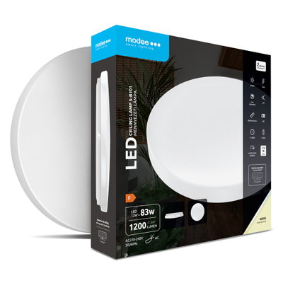 Modee LED taklampa 12W 4000K D260x55mm S-B101 (1200 lumen) ERP