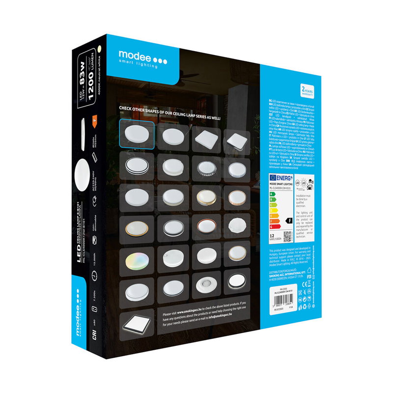 Modee LED taklampa 12W 4000K D260x55mm S-B101 (1200 lumen) ERP