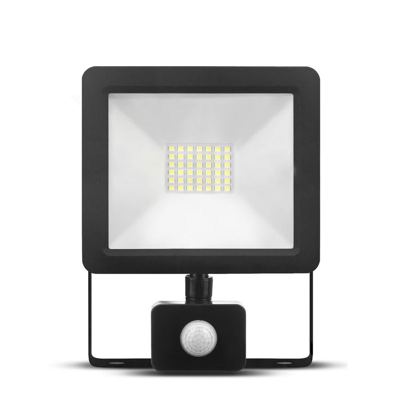 Modee Lighting LED strålkastare 30W | Kallvit 6000K | IP65 | + sensor