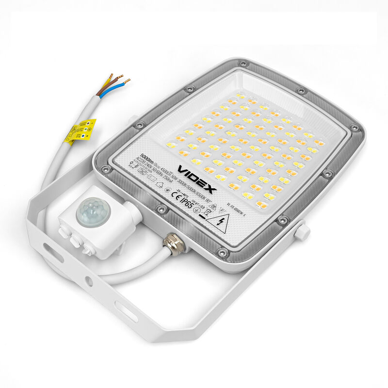 VIDEX | LED-strålkastare med rörelsesensor 50W | CCT 3000K - 6500K | IP65