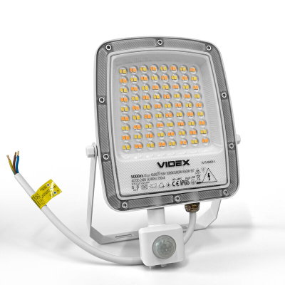 VIDEX | LED-strålkastare med rörelsesensor 50W | CCT 3000K - 6500K | IP65