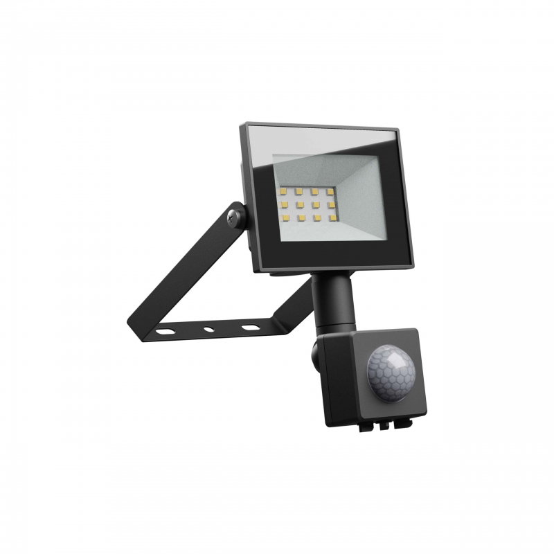 LED-strålkastare med sensor 10W | Varmvit 3000K | IP44