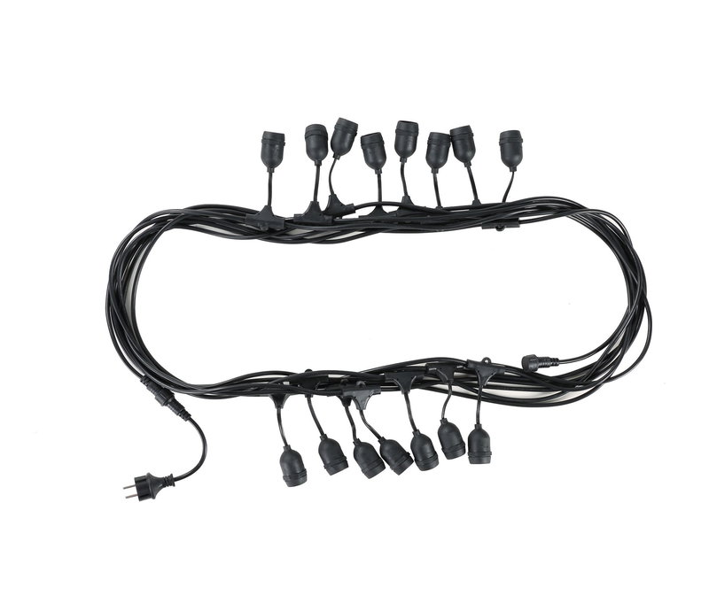 LED Ljusslinga 15meter IP44 15st E27